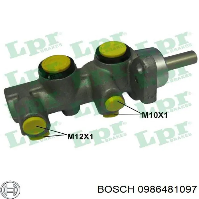 Cilindro principal de freno 0986481097 Bosch