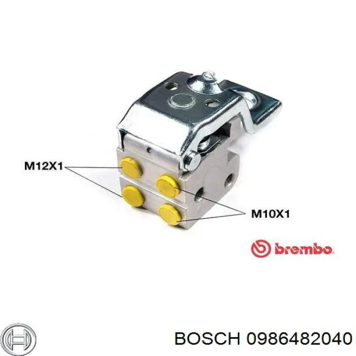 Купить 0986482040 Bosch Регулятор заднего барабанного тормоза