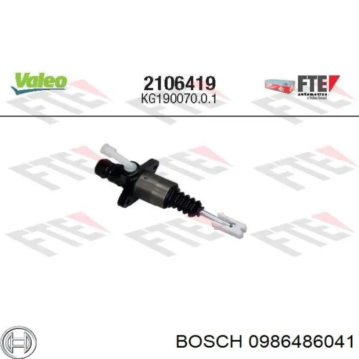Купить 0986486041 Bosch Главный цилиндр сцепления
