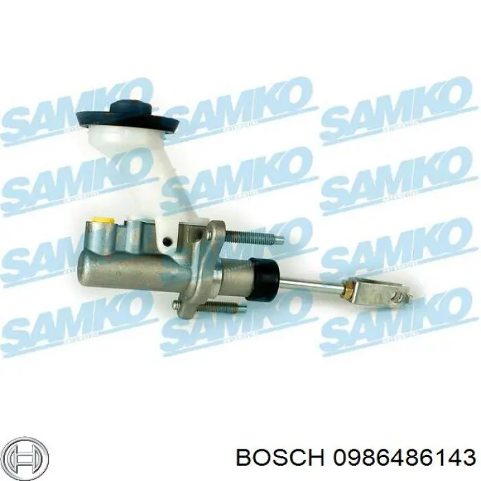 Главный цилиндр сцепления 0986486143 Bosch