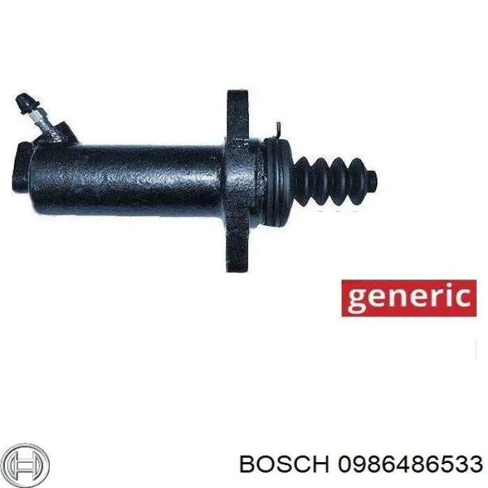 Рабочий цилиндр сцепления 0986486533 Bosch