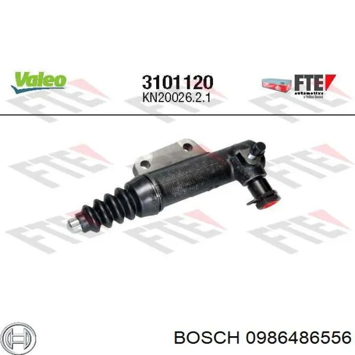 Рабочий цилиндр сцепления 0986486556 Bosch