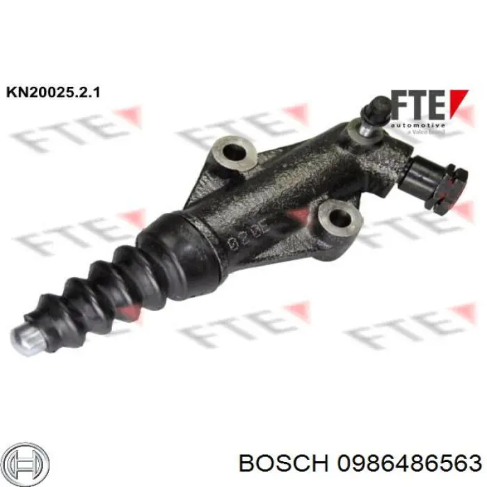 Рабочий цилиндр сцепления 0986486563 Bosch