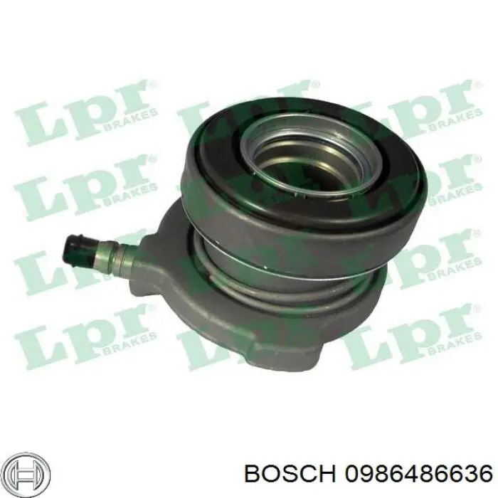 0986486636 Bosch Цилиндр сцепления рабочий в сборе с выжимным подшипником