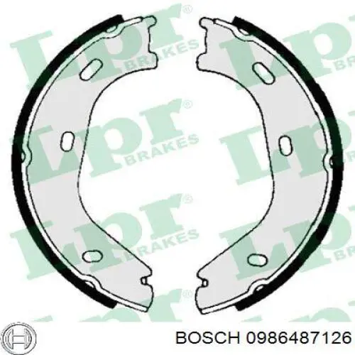 Колодки ручника 0986487126 Bosch