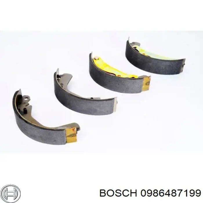 0986487199 Bosch Барабанные тормозные колодки