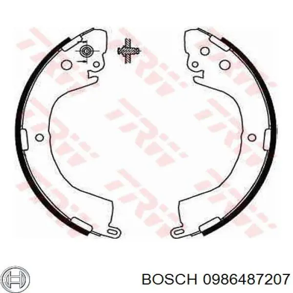 Тормоза рабочие задние ножные и тормозные барабаны Bosch 0986487207 цена, от 30.81 USD