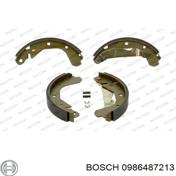 0986487213 Bosch Барабанные тормозные колодки