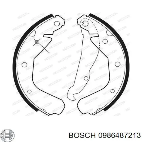 Тормоза рабочие задние ножные и тормозные барабаны Bosch 0986487213 цена, от 26.73 USD