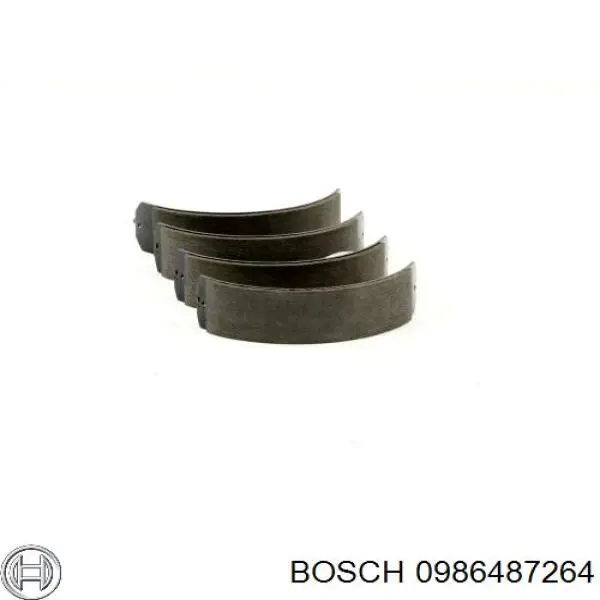 Колодки гальмові задні, барабанні 0986487264 Bosch