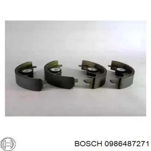 0 986 487 271 Bosch колодки тормозные передние барабанные