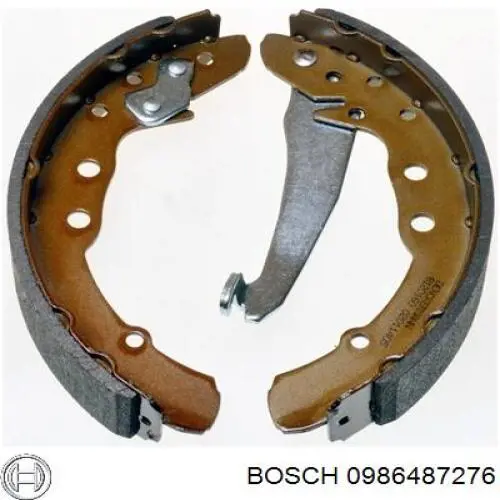 Zapatas de frenos de tambor traseras 0986487276 Bosch