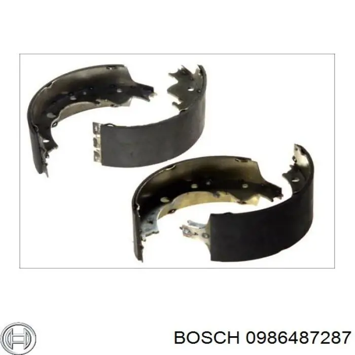 0986487287 Bosch Барабанные тормозные колодки