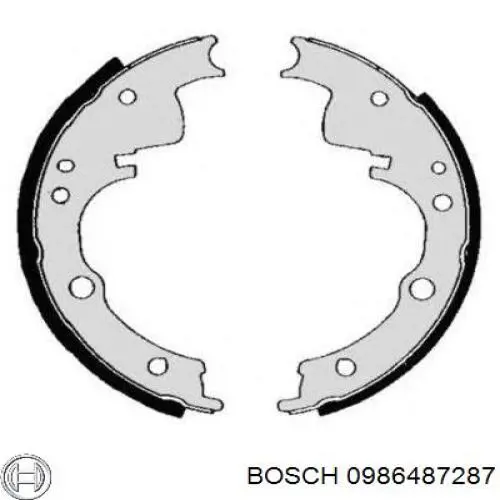 Тормоза рабочие задние ножные и тормозные барабаны Bosch 0986487287 цена, от 43.02 USD