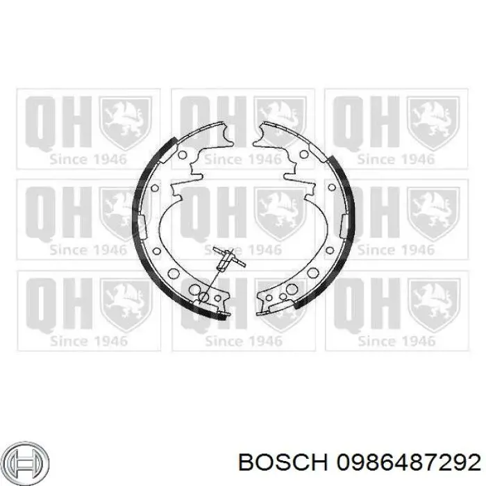 Тормоза рабочие задние ножные и тормозные барабаны Bosch 0986487292 цена, от 30.32 USD