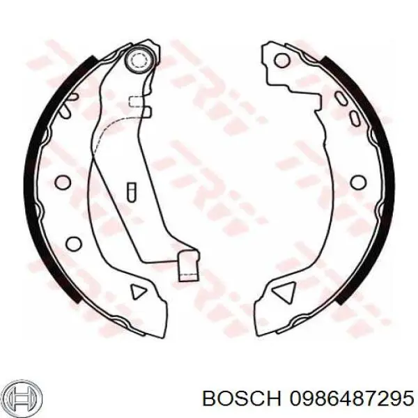 Тормоза рабочие задние ножные и тормозные барабаны Bosch 0986487295 цена, от 16.47 USD