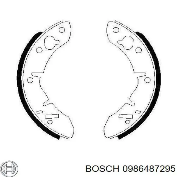 Задние барабанные колодки 0986487295 Bosch
