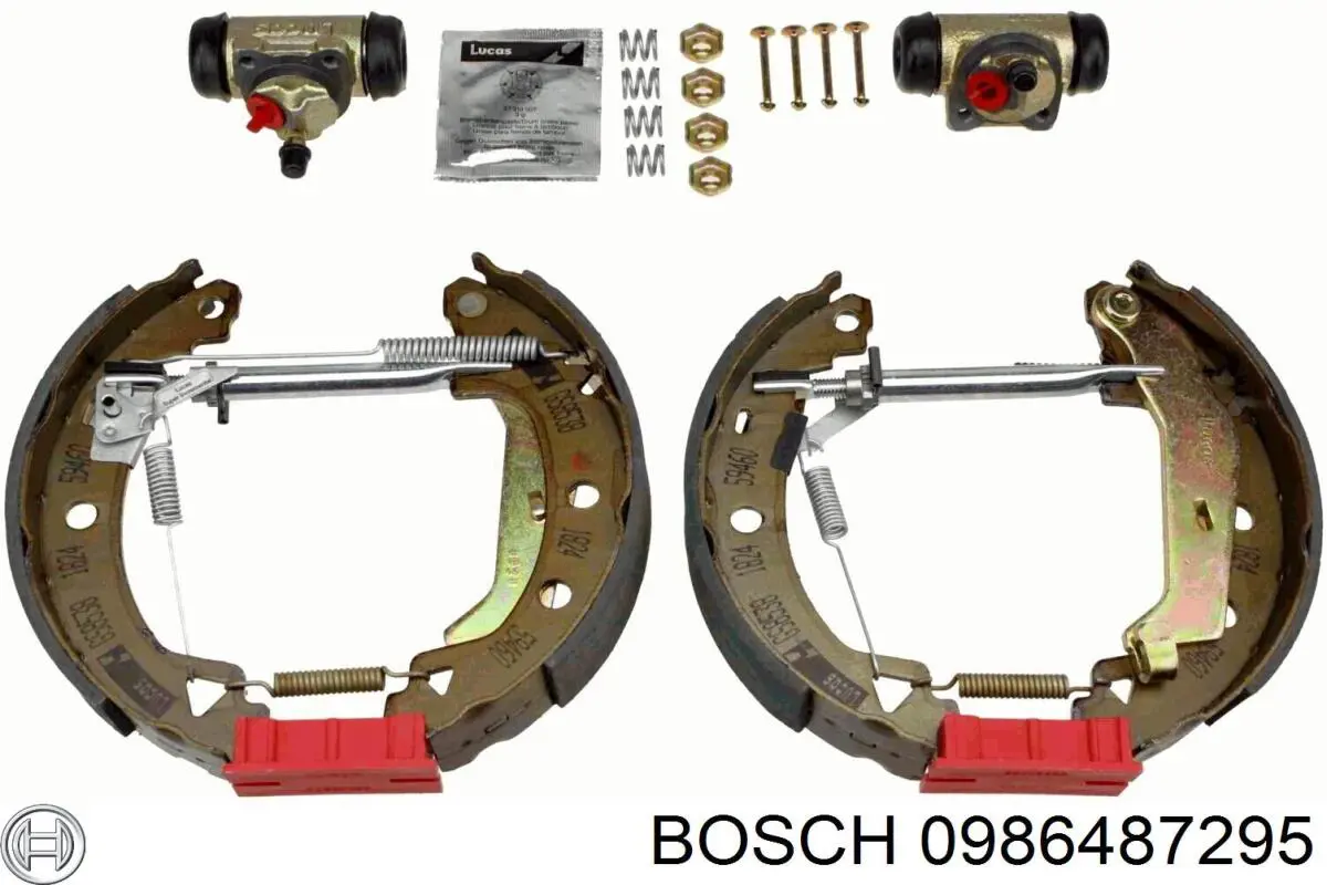 0986487295 Bosch Барабанные тормозные колодки