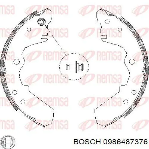 Тормоза рабочие задние ножные и тормозные барабаны Bosch 0986487376 цена, от 21.44 USD