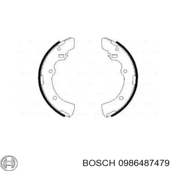 Задние барабанные колодки 0986487479 Bosch