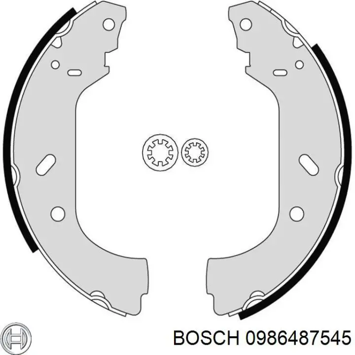 Барабанные колодки Bosch 0986487545