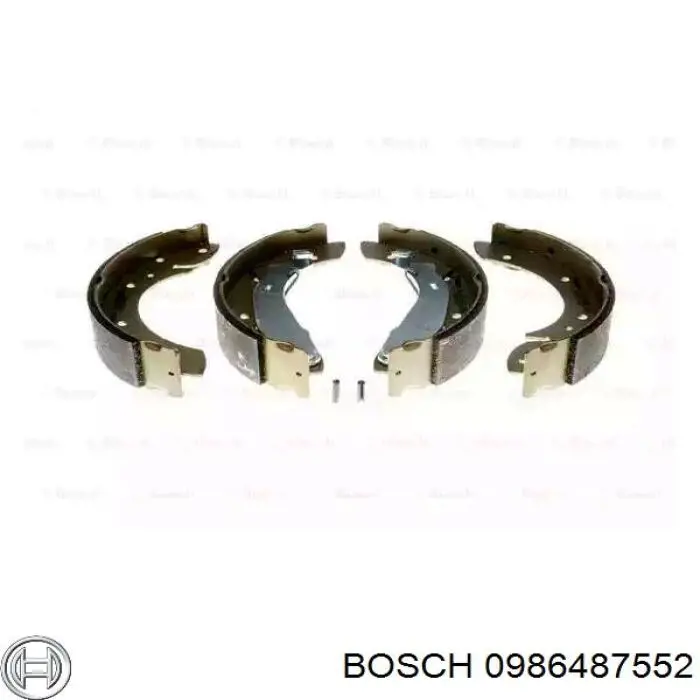 0986487552 Bosch задние барабанные колодки