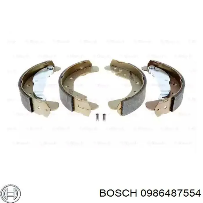 Колодки тормозные задние барабанные Bosch 0986487554
