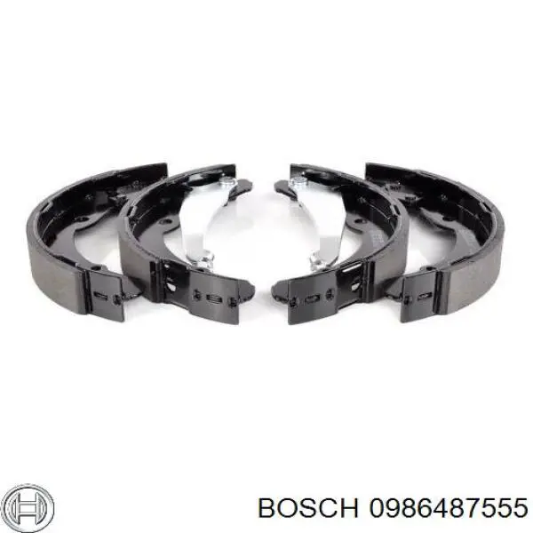 Колодки гальмові задні, барабанні 0986487555 Bosch