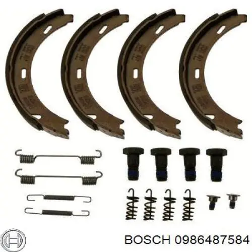Колодки ручника 0986487584 Bosch