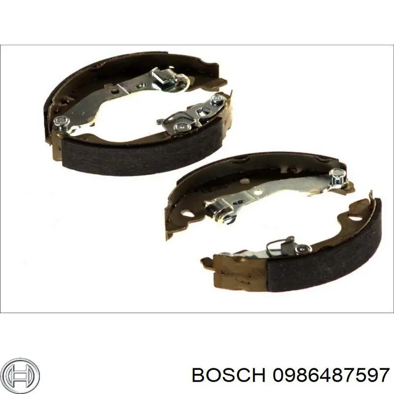 Задние барабанные колодки 0986487597 Bosch