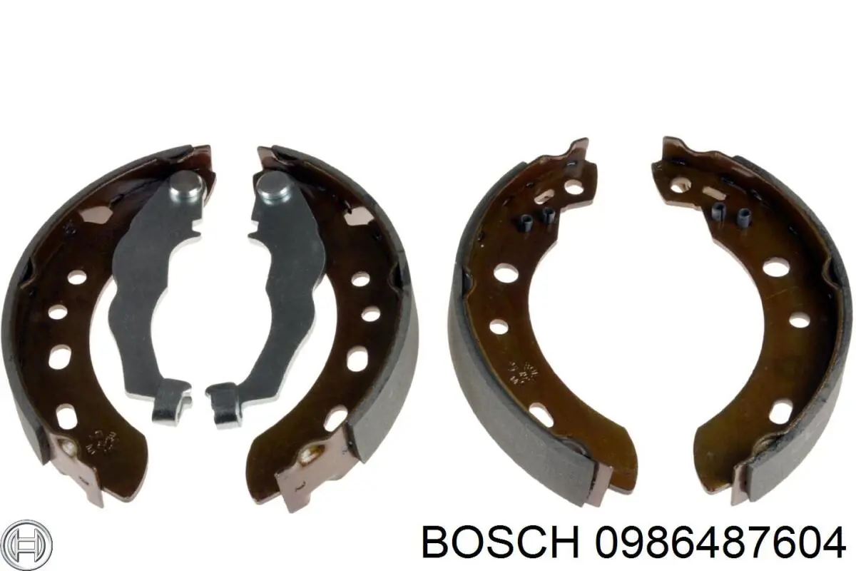 Задние барабанные колодки 0986487604 Bosch