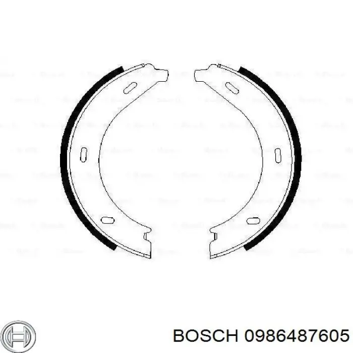 Колодки ручника (стояночного тормоза) Bosch 0986487605