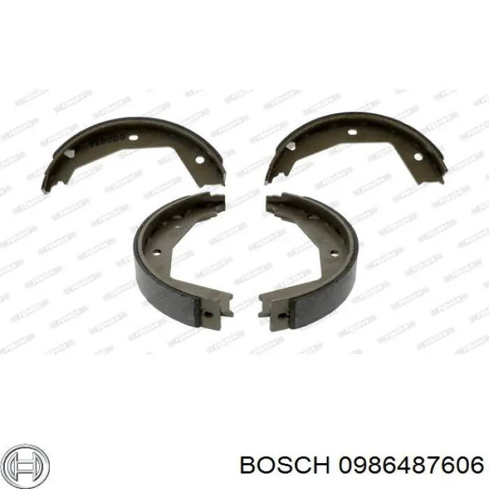 Колодки ручника 0986487606 Bosch