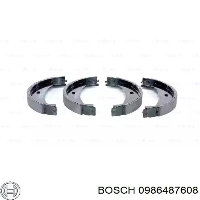 0986487608 Bosch колодки ручника (стояночного тормоза)