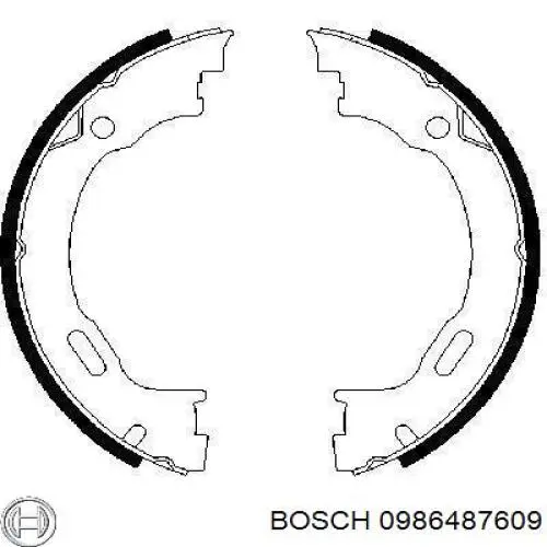 Колодки ручника 0986487609 Bosch