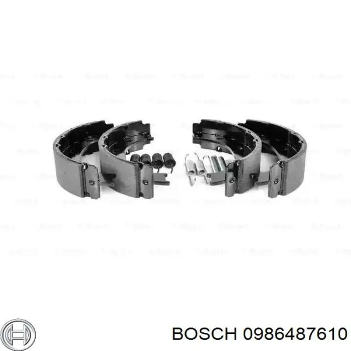 0 986 487 610 Bosch колодки ручника
