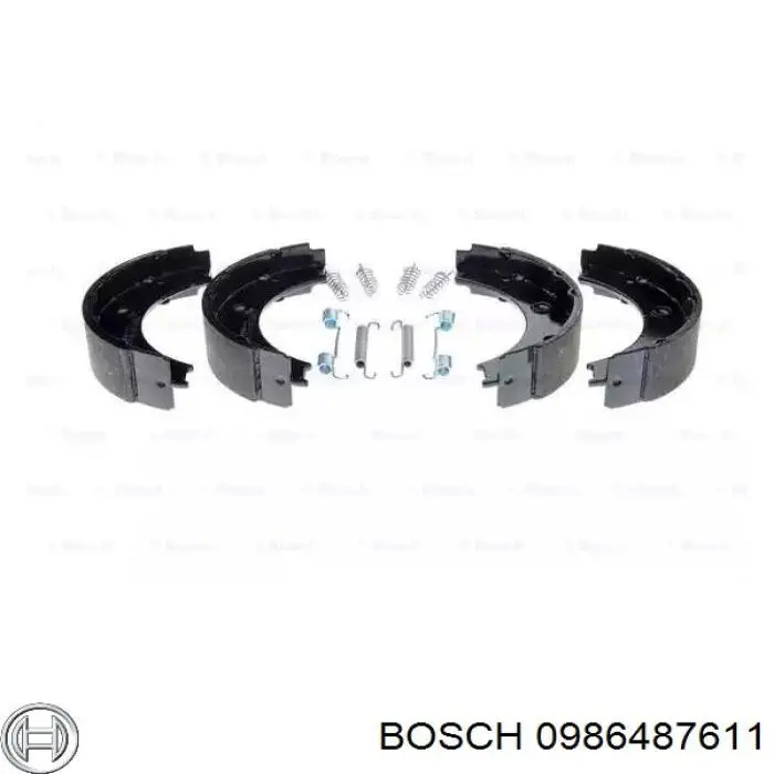 Колодки ручника (стояночного тормоза) Bosch 0986487611
