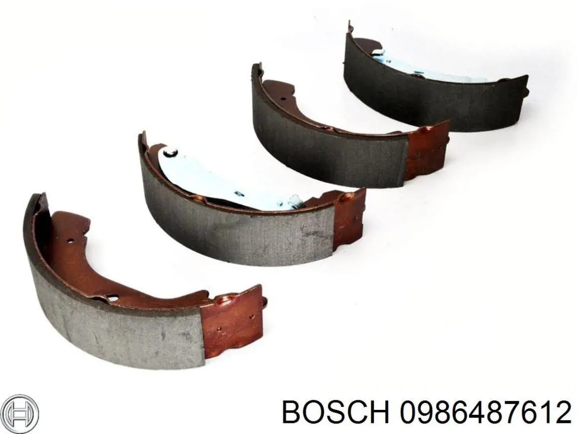 Задние барабанные колодки 0986487612 Bosch