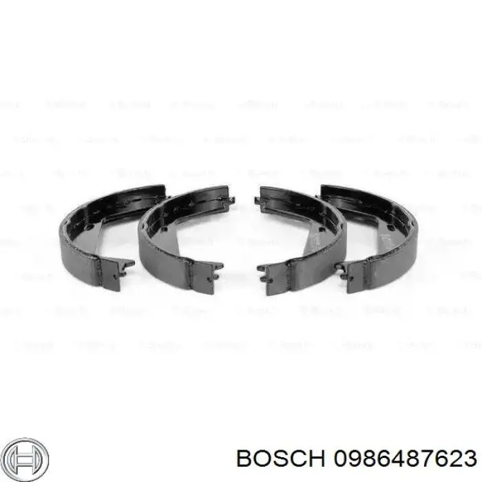 Колодки ручника 0986487623 Bosch