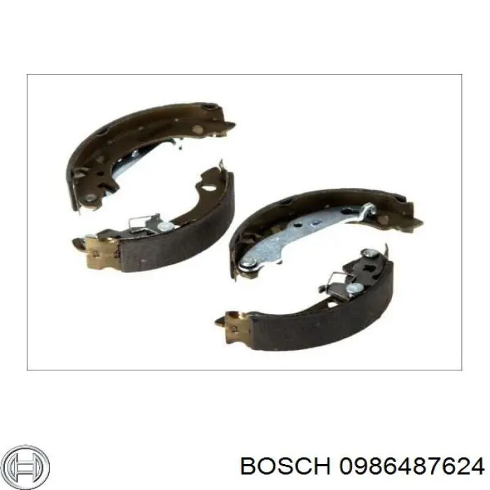Барабанные колодки Bosch 0986487624