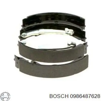 0986487628 Bosch колодки тормозные задние барабанные