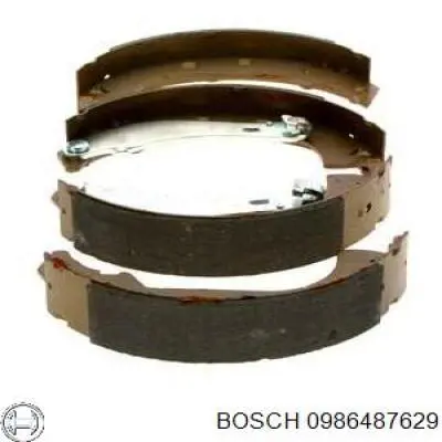 Тормоза рабочие задние ножные и тормозные барабаны Bosch 986487629 цена, от 22.31 USD