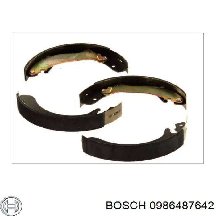 0986487642 Bosch Барабанные тормозные колодки
