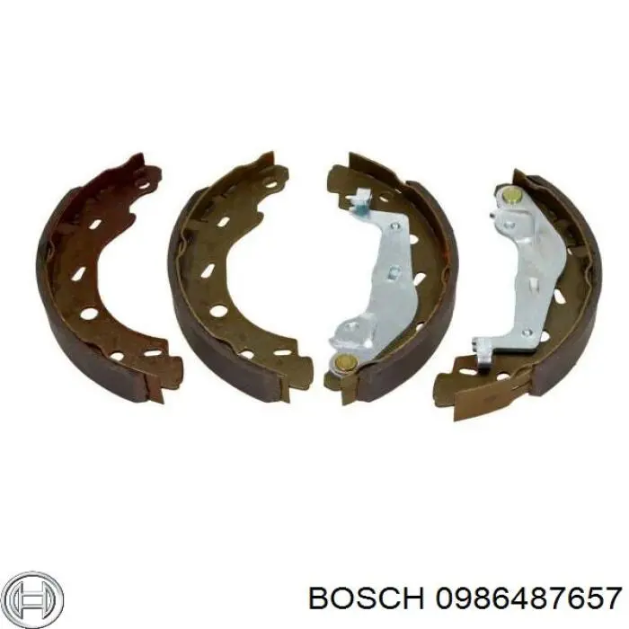 Задние барабанные колодки 0986487657 Bosch