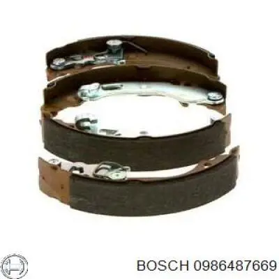 Задние барабанные колодки 0986487669 Bosch