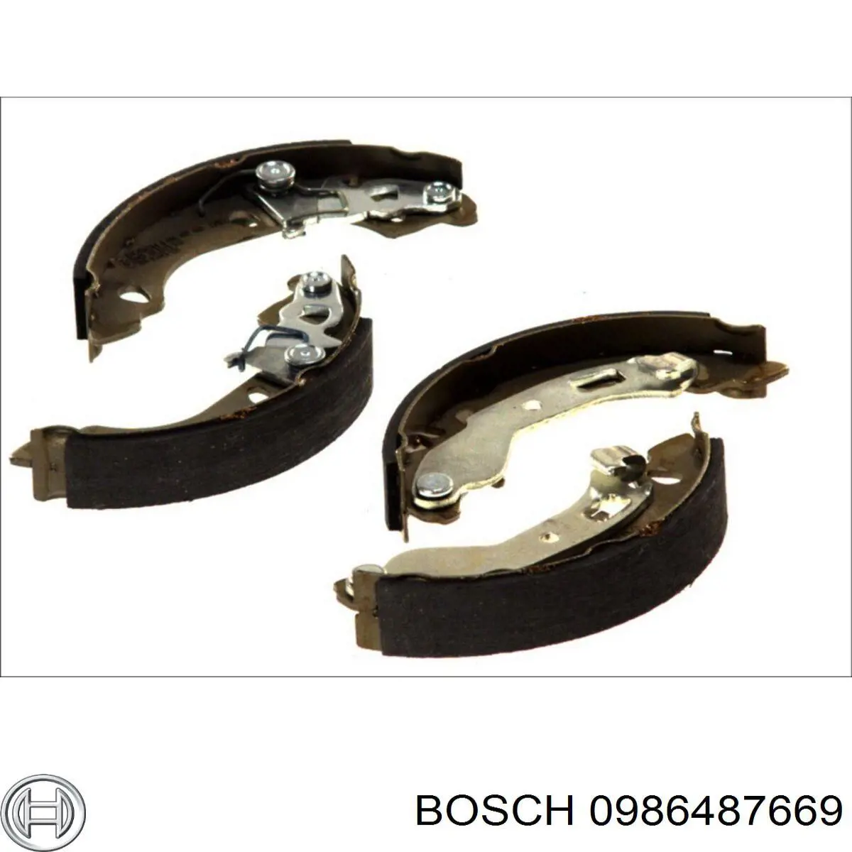 Колодки тормозные задние барабанные Bosch 0986487669