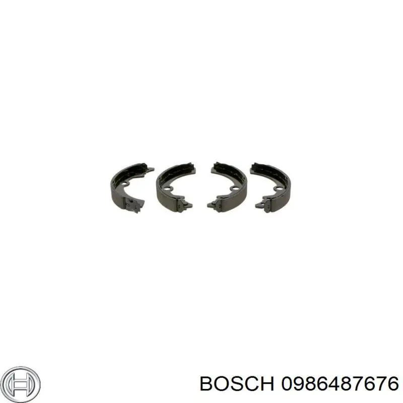 0986487676 Bosch колодки тормозные задние барабанные