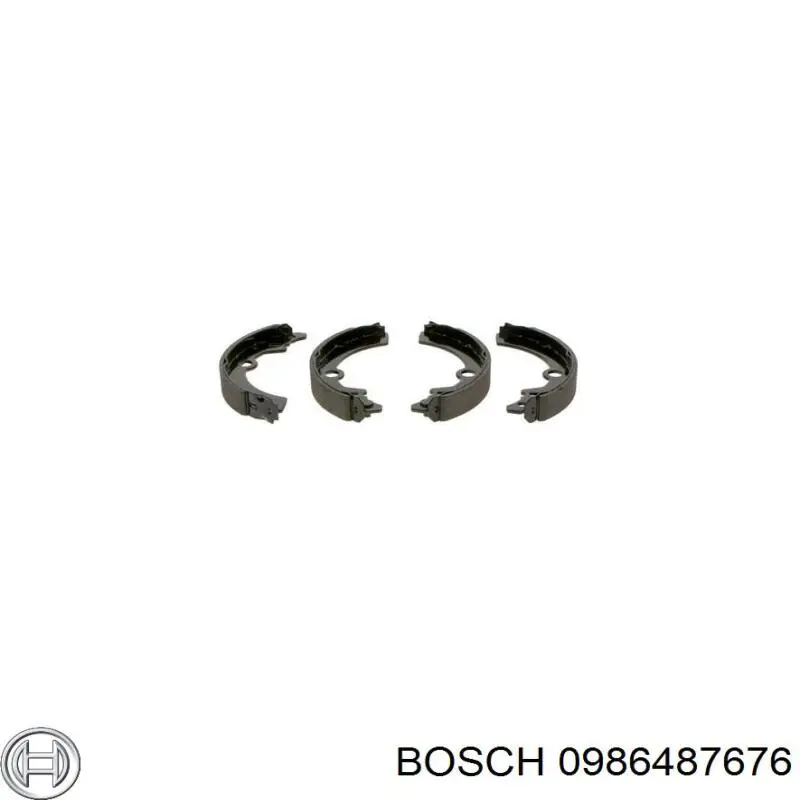 Задние барабанные колодки 0986487676 Bosch