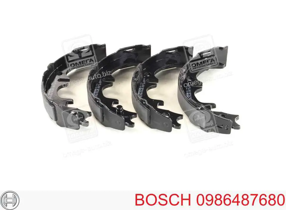 Колодки ручника 0986487680 Bosch