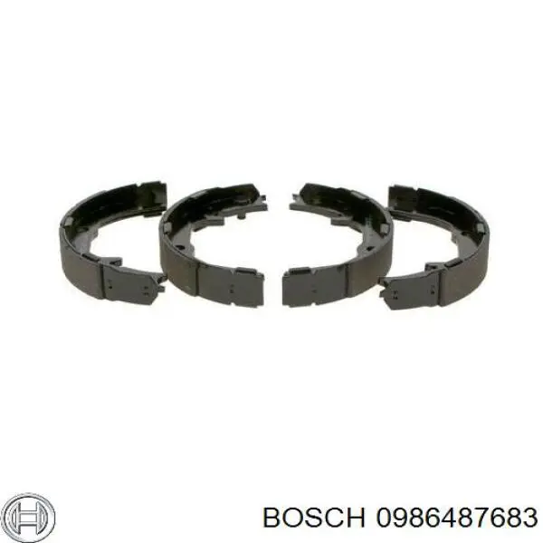 Колодки гальмові задні, барабанні 0986487683 Bosch